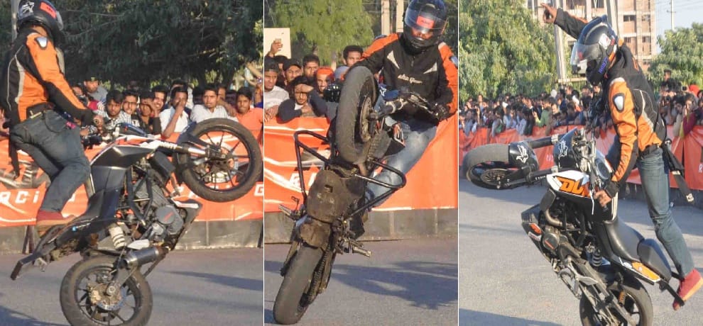 professional stunt show man perform stunt in faridabad