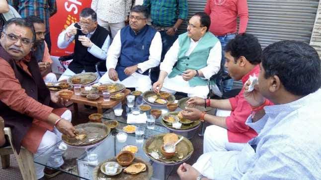 many central ministers boost the battery of party workers in varanasi
