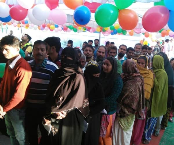 voting for fifth phase poll in uttar pradesh.