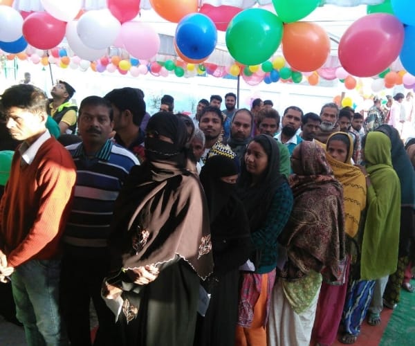 voting for fifth phase poll in uttar pradesh.