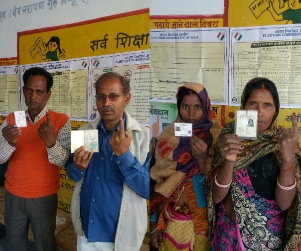 voting for fifth phase poll in uttar pradesh.