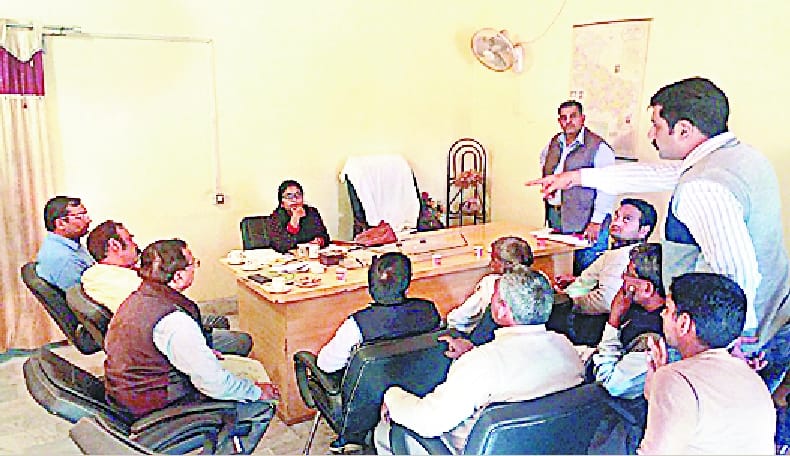 Farmer and officer of the corporation came face to face