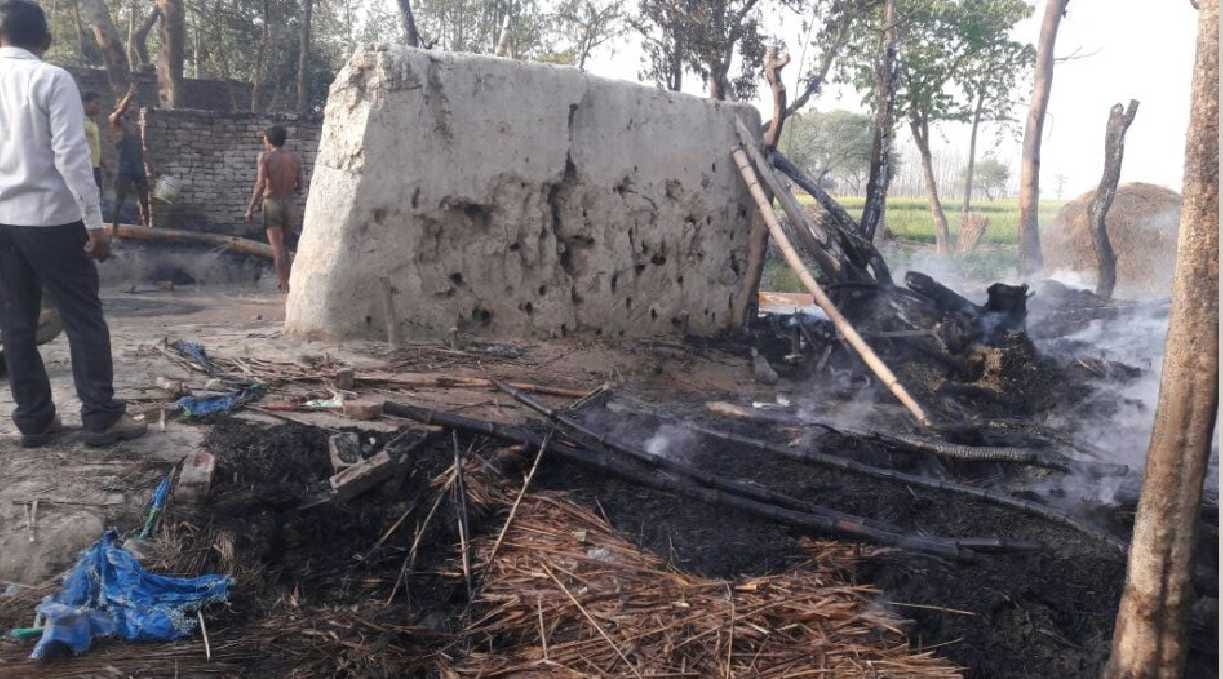 Fire caused by sparking electrical wires, two home burns