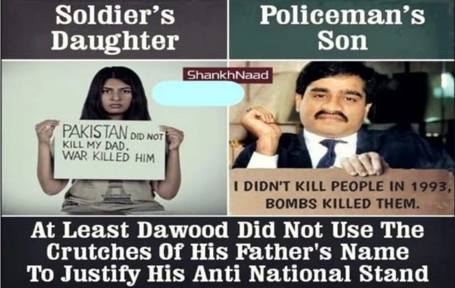 Bjp MP Compared DU student Gurmehar Kaur with Daud Ibrahim