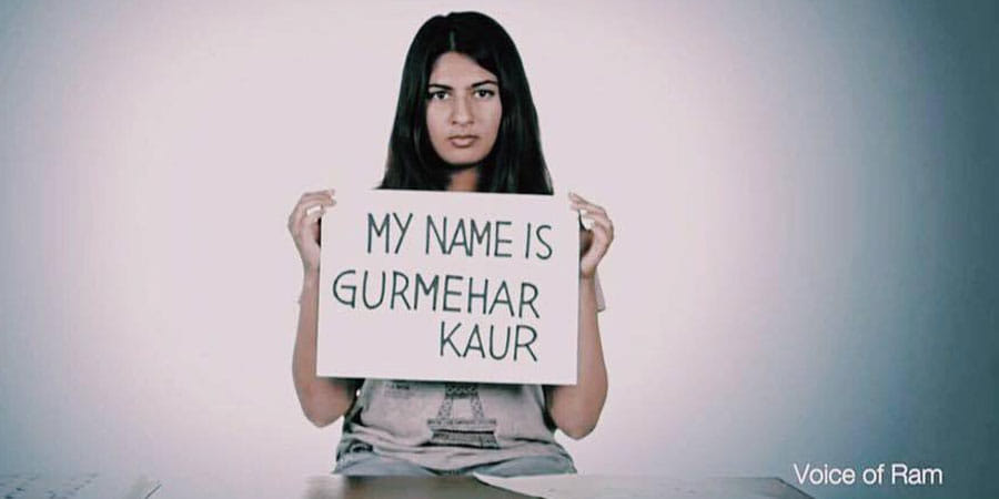 Gurmehar Kaur says, I am not your martyr’s daughter