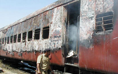Sabarmati Express and its S-6 coach 