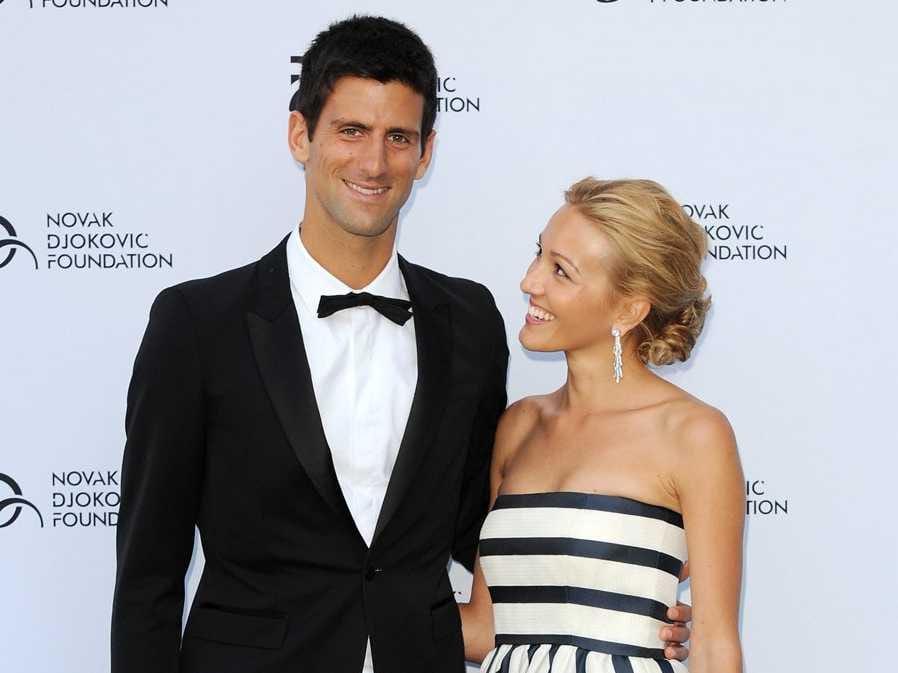 Novak Djokovic Gets Scolded By His Wife On Camera For Forgetting His Manners