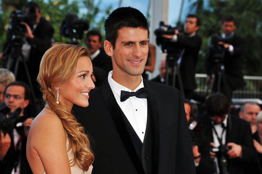 Novak Djokovic Gets Scolded By His Wife On Camera For Forgetting His Manners