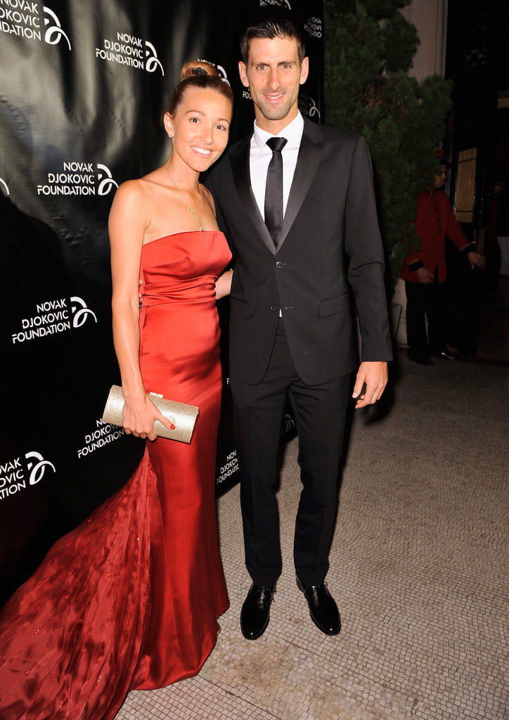 Novak Djokovic Gets Scolded By His Wife On Camera For Forgetting His Manners