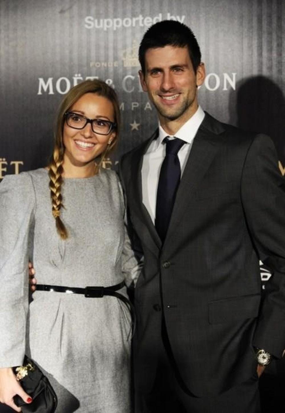 Novak Djokovic Gets Scolded By His Wife On Camera For Forgetting His Manners