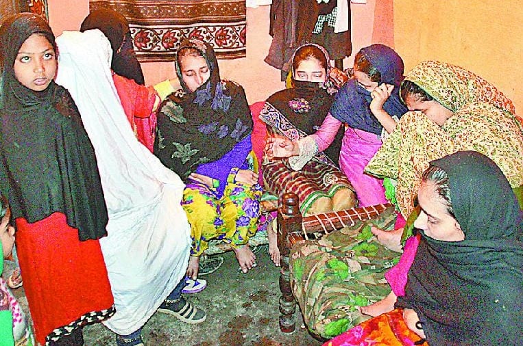 Police in the street and dacoit at home