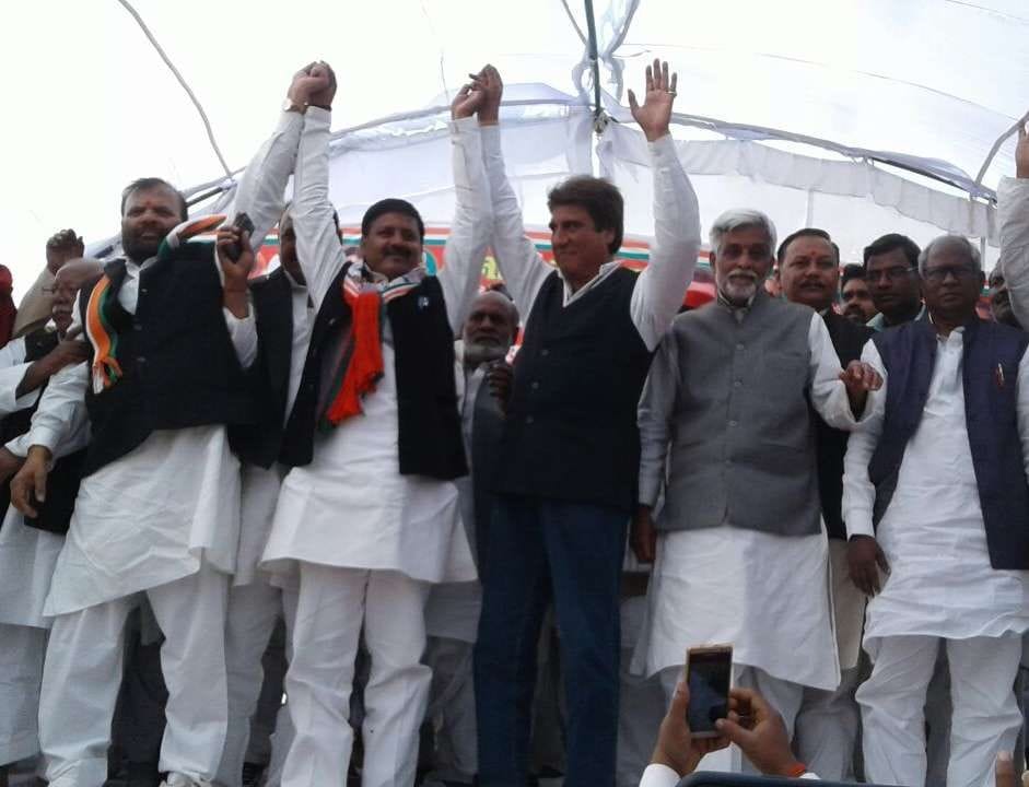 rajbabbar target pm modi and amit shah,sya bjp is a lyer party