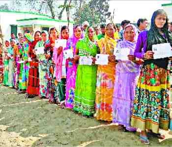61.50 percent polling in Sravasti