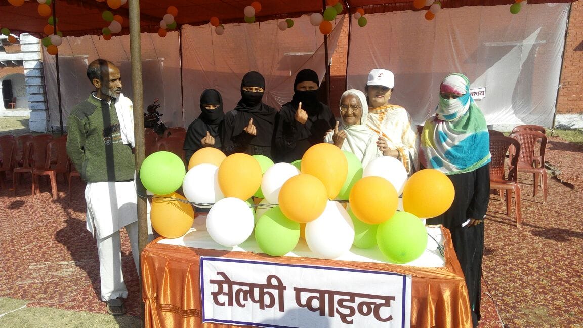 voting for fifth phase poll in uttar pradesh.
