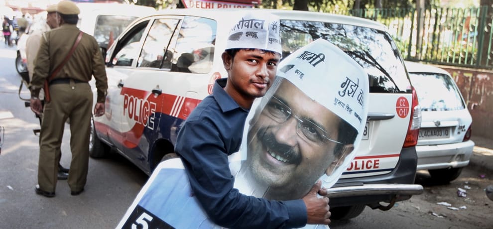 aap slammed for giving ticket to an accused in 5 criminal cases and a rich builder
