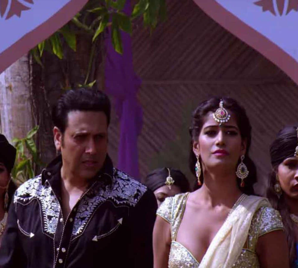 govinda watch poonam pandey photo and throw her out his film