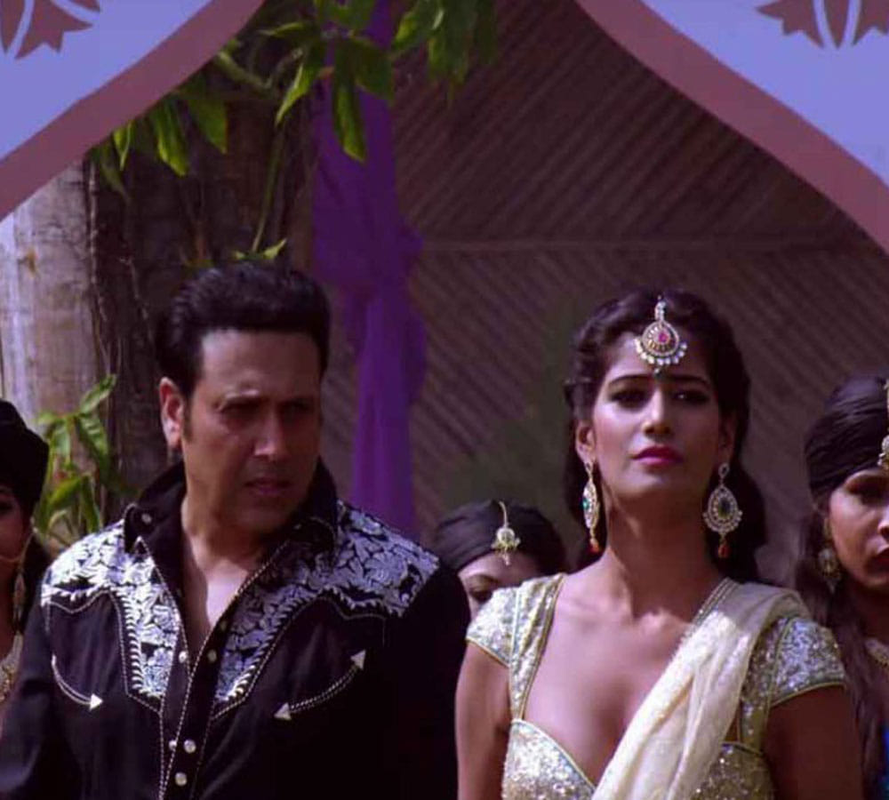 govinda watch poonam pandey photo and throw her out his film