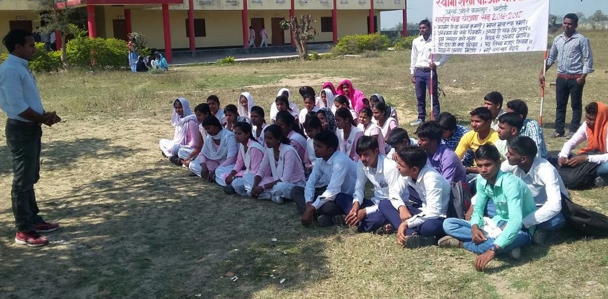 The message of hygiene students