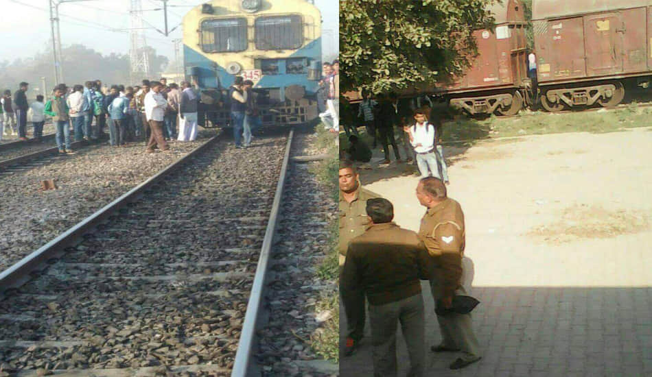 trains go through broken track