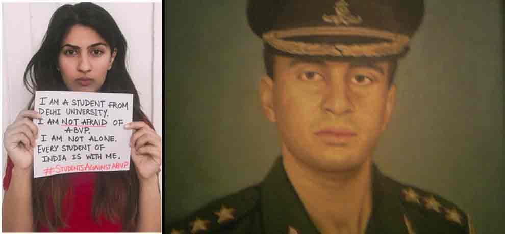 aam admi party told danger to gurmehar kaur life and demands security