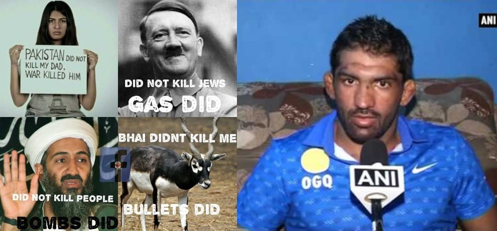 Olympian wrestler yogeshwar dutt compares gurmehar kaur with adolf hitler and osama bin laden