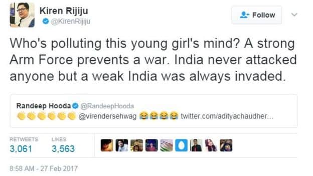 Javed Akhtar : 'Minister' do u know who pollute your mind