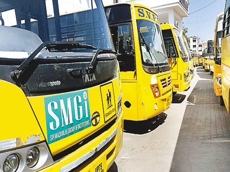 CCTV cameras in school buses will take longer, said female attendant