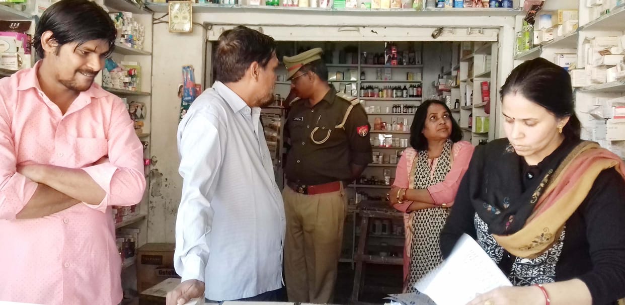 SDM raids at medical stores, sampled