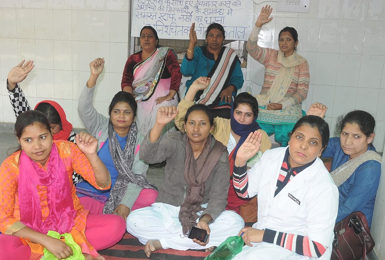 Staff nurses were on strike.