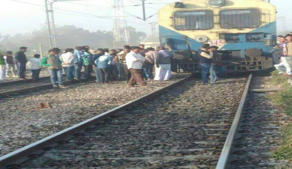trains go through broken track