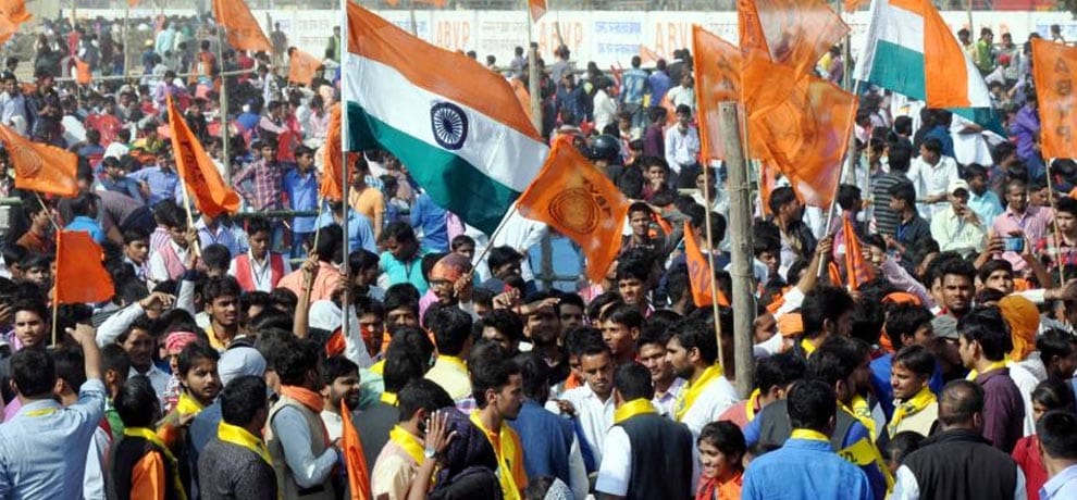 abvp suspended two students of du from membership