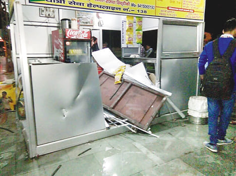 Broken door freight, passenger injured in platform