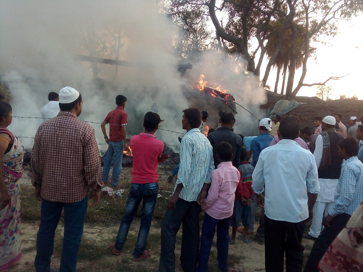 House was gutted by fire