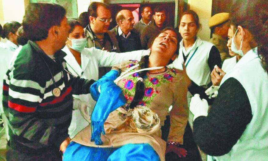 thirty five injured in accident