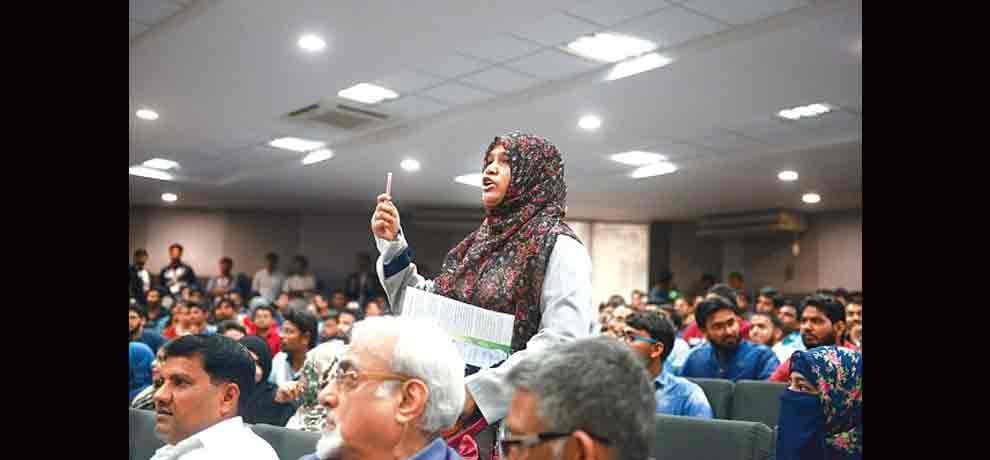 jamia millia islamia erupts bjp leader shazia ilmi from speaking in its seminar