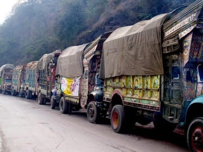Arms and ammunition recovered from a truck in Cross-LoC trade 