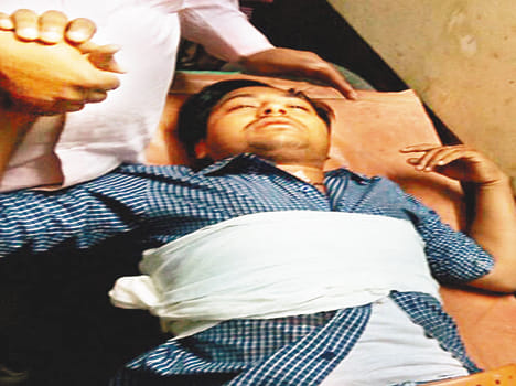 Saraf shot robbed of half a million