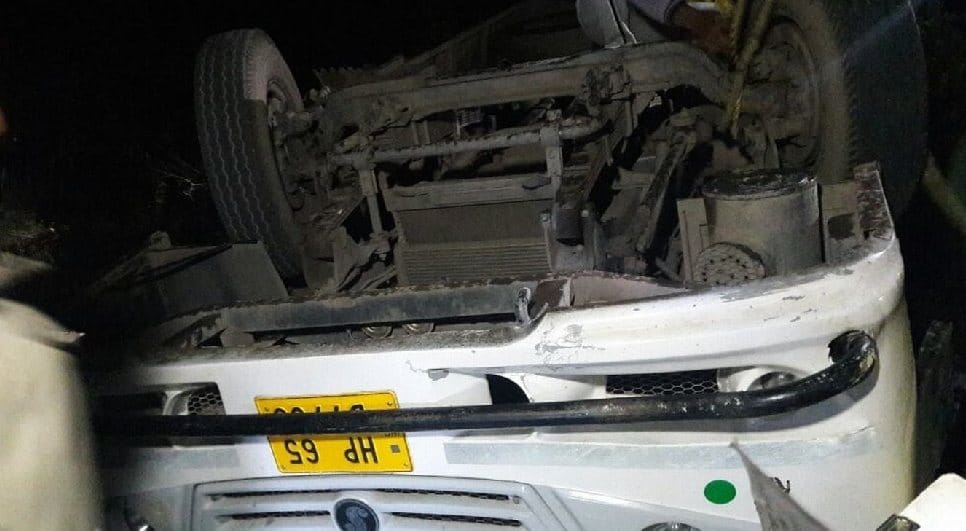 Wedding Bus Accident at mandi, 35 Injured.