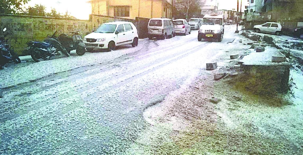 Pithoragarh storm with hail fall