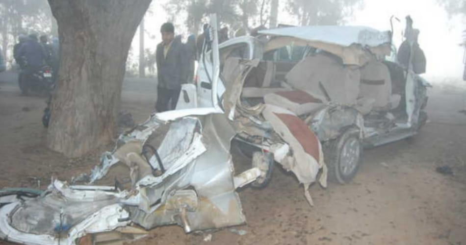 accident at narayangarh of ambala, eight people killed