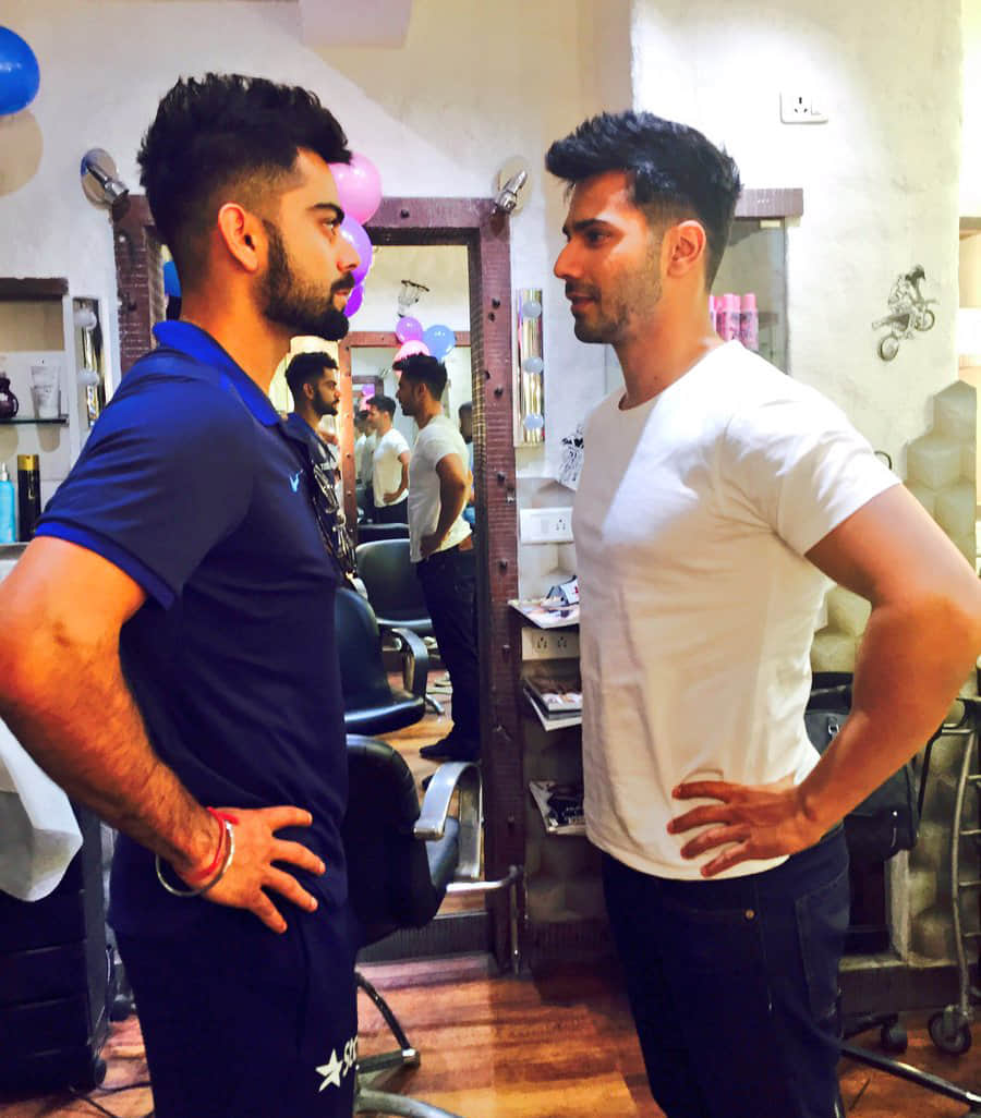 'Badrinath Ki Dulhania' fame Varun Dhawan copies cricketer Virat Kohli's hairstyle
