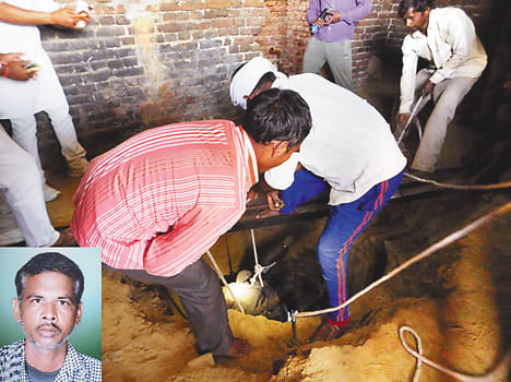 Rural fall into the well's death