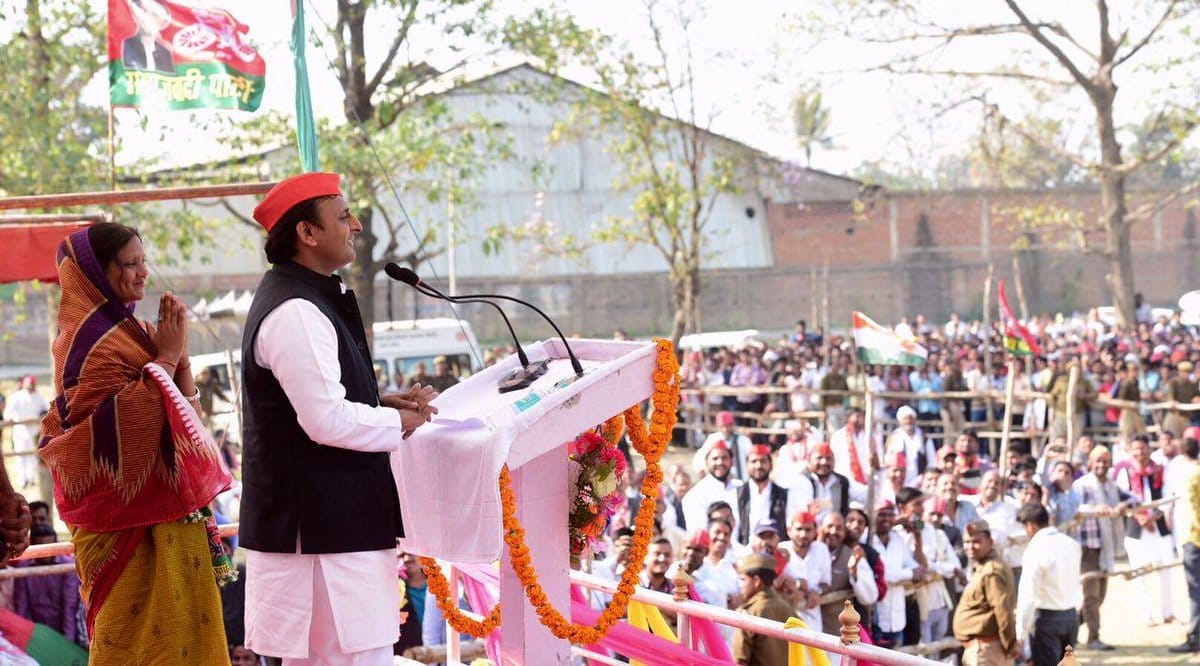 CM Akhilesh Yadav rally in Ballia
