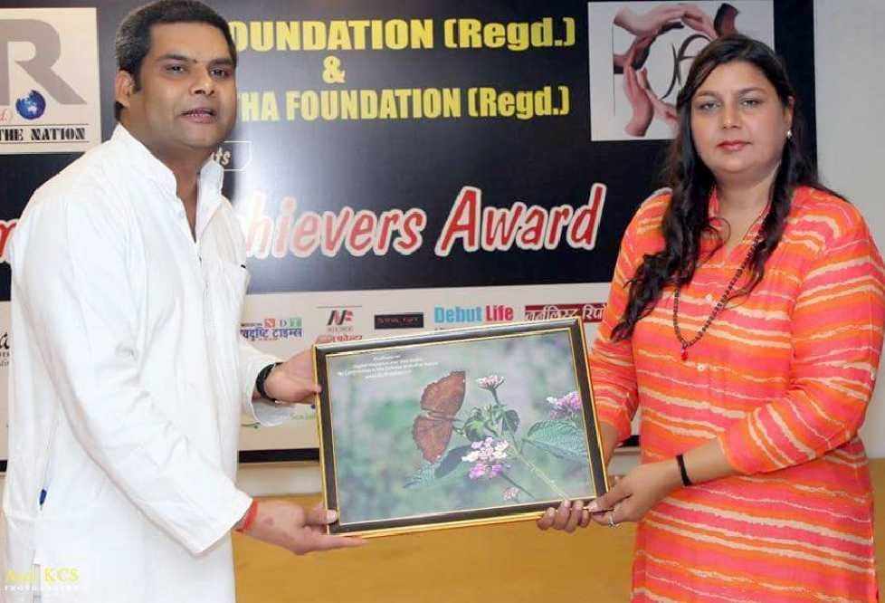 KK Mishra got Humanity Achiever Award