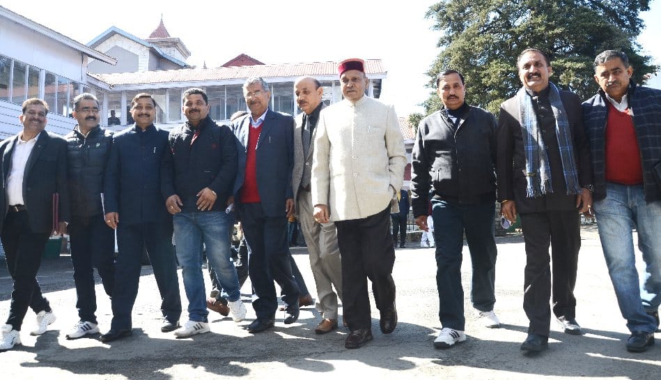 BJP WalkOut on Irrigation Scheme Report at HP Vidhan Sabha.