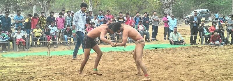 Wrestling competition was held in Jaipur