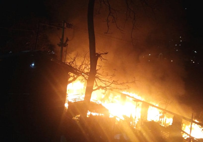 Fire broke out due to short circuit