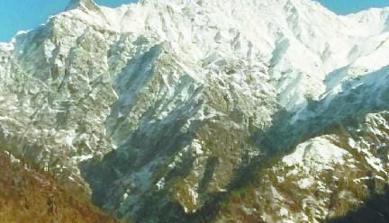 snowfall in pangi ghati 