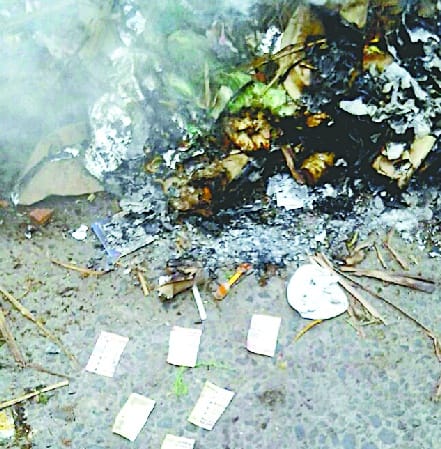 The old note found near the fire