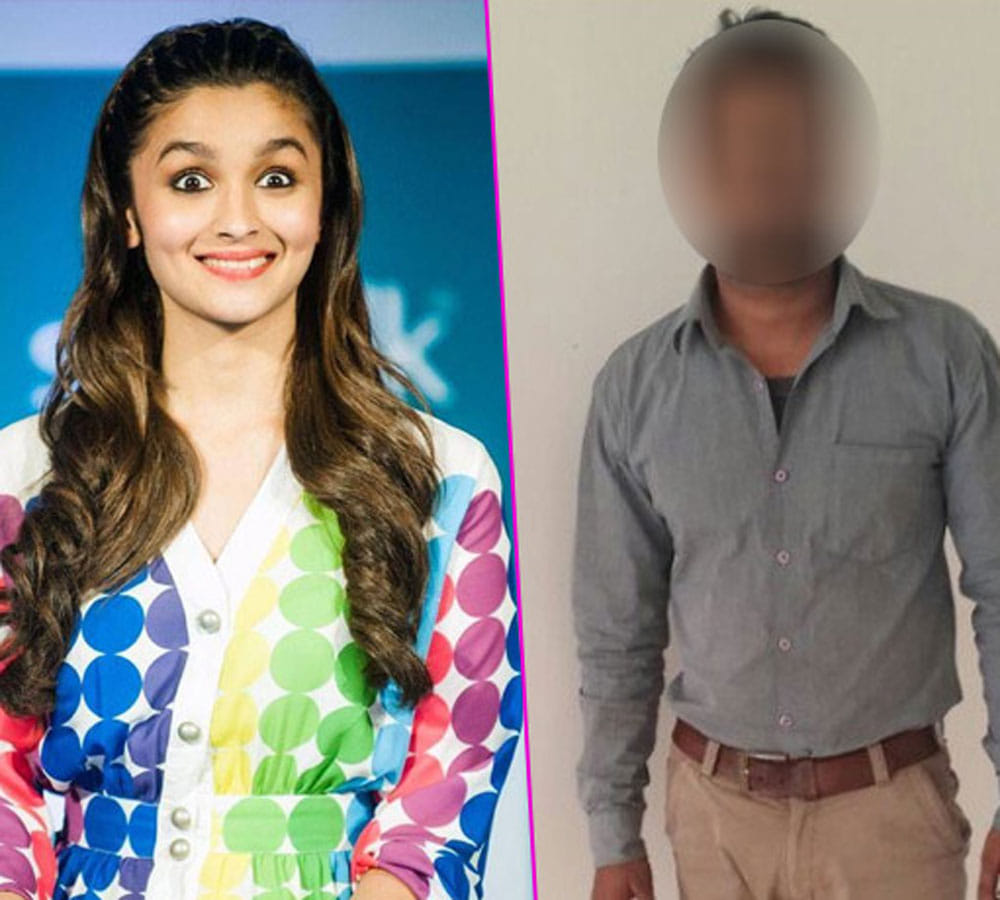 man arrested for death threatening alia bhatt and his family